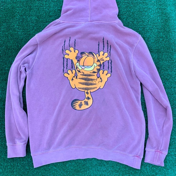 garfield hoodie pink